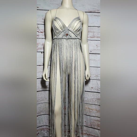 Macrame lace dress bikini coverup - Picture 1 of 10
